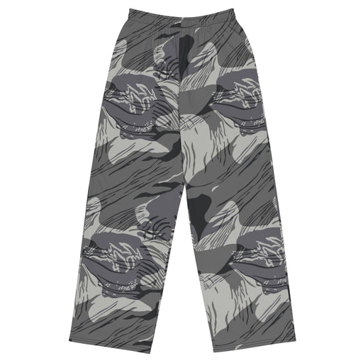 Brushstroke Urban Rhodesian CAMO Unisex Wide-Leg Leisure Pants - 2XS - Pant