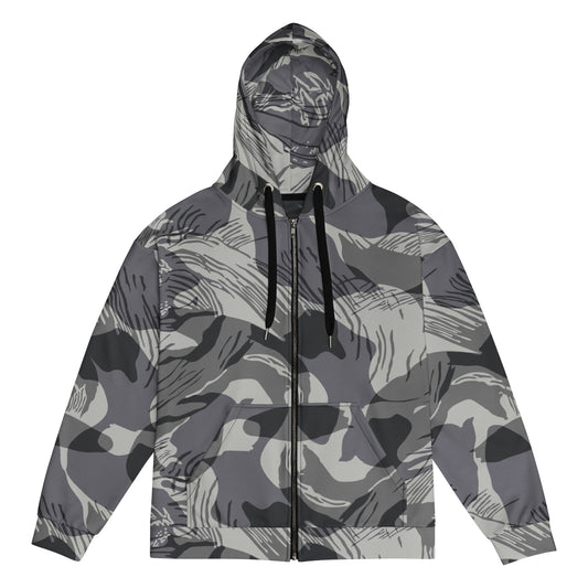 Rhodesian Brushstroke Urban CAMO Unisex zip hoodie - 2XS - Zip Hoodies