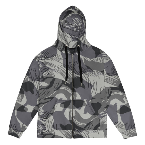 Brushstroke Urban Rhodesian CAMO Unisex Zip Hoodie - 2XS