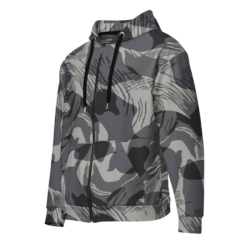 Brushstroke Urban Rhodesian CAMO Unisex Zip Hoodie
