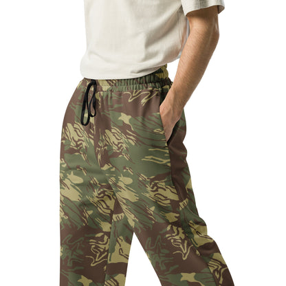 Rhodesian Brushstroke CAMO Wide-leg joggers - Joggers