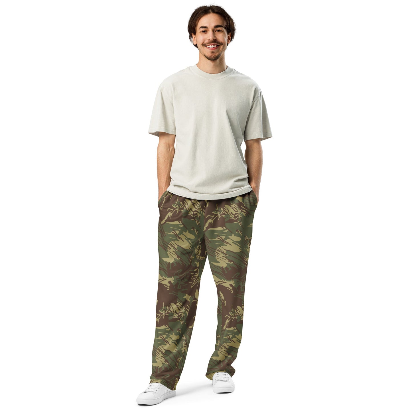 Rhodesian Brushstroke CAMO Wide-leg joggers - Joggers