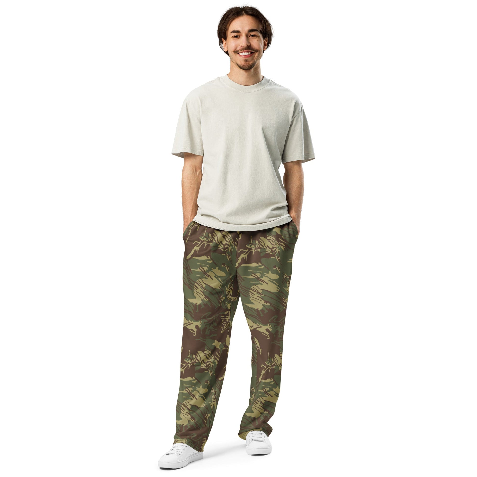 Rhodesian Brushstroke CAMO Wide-leg joggers - Joggers