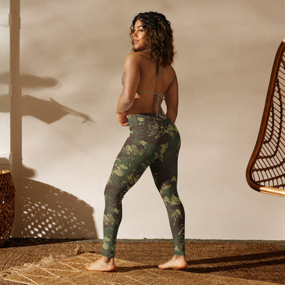 Rhodesian Brushstroke CAMO Yoga Leggings - Womens