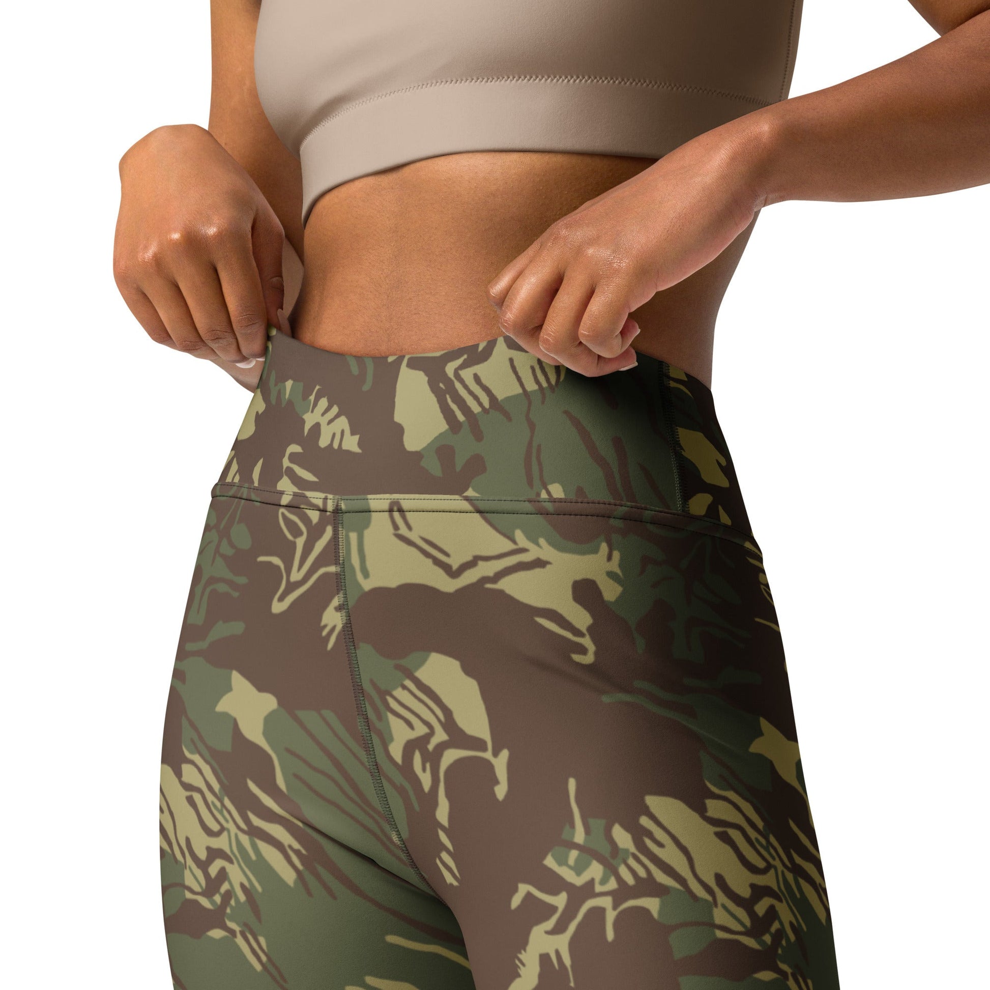 Rhodesian Brushstroke CAMO Yoga Leggings - Womens