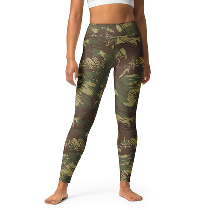 Rhodesian Brushstroke CAMO Yoga Leggings - XS - Womens