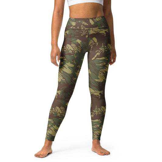 Rhodesian Brushstroke CAMO Yoga Leggings - XS - Womens