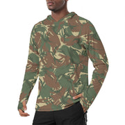 DPM Rhodesian CAMO Mens Sunscreen Sports Hoodie With Thumb Holes - S / White