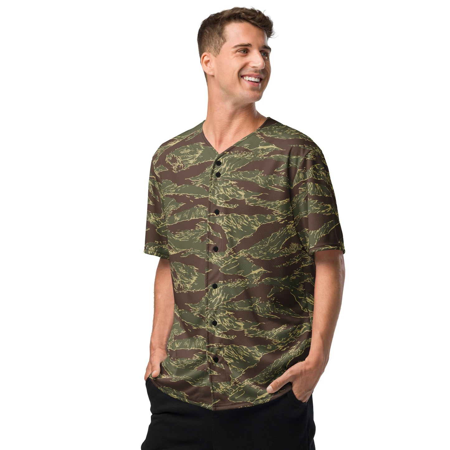 Rhodesian Tiger Stripe CAMO baseball jersey - Baseball Jerseys