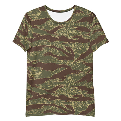 Rhodesian Tiger Stripe CAMO Mens athletic t-shirt - Athletic T-Shirts