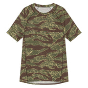Tiger Stripe Rhodesian CAMO Mens Short-Sleeve Rash Guard - 2XS - SS