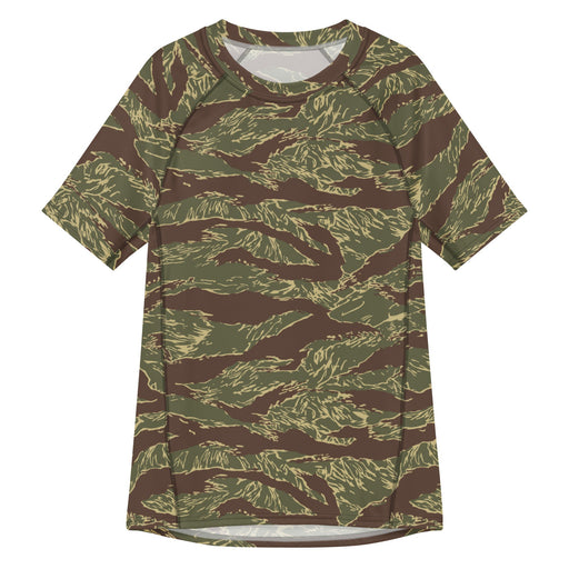 Tiger Stripe Rhodesian CAMO Mens Short-Sleeve Rash Guard - 2XS - SS