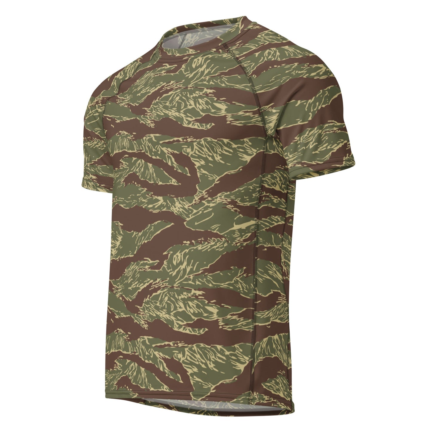 Rhodesian Tiger Stripe CAMO Mens Short-Sleeve Rash Guard