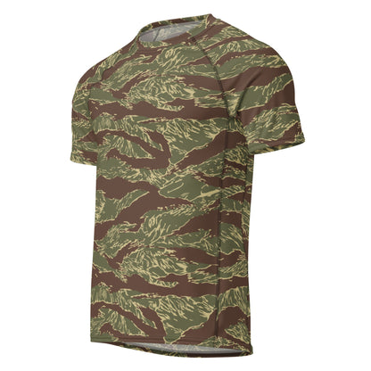 Rhodesian Tiger Stripe CAMO Mens Short-Sleeve Rash Guard