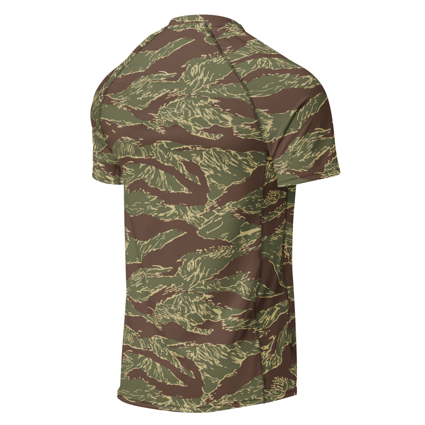 Rhodesian Tiger Stripe CAMO Mens Short-Sleeve Rash Guard