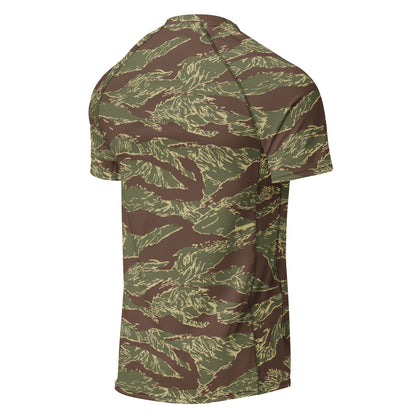 Rhodesian Tiger Stripe CAMO Mens Short-Sleeve Rash Guard