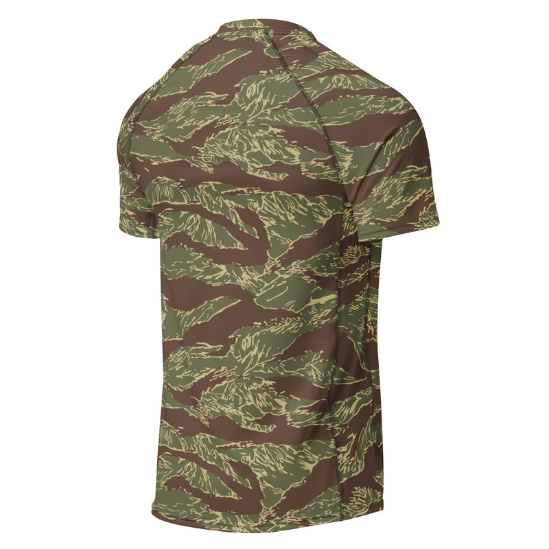 Tiger Stripe Rhodesian CAMO Mens Short-Sleeve Rash Guard - SS