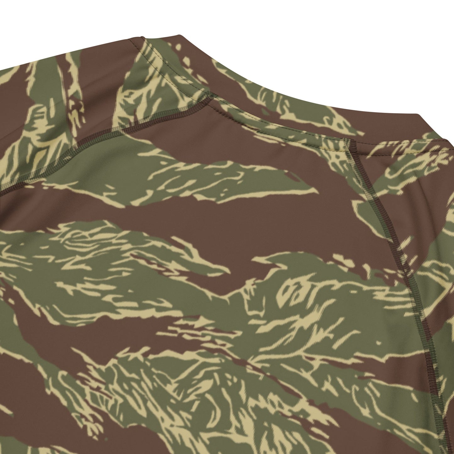 Rhodesian Tiger Stripe CAMO Mens Short-Sleeve Rash Guard