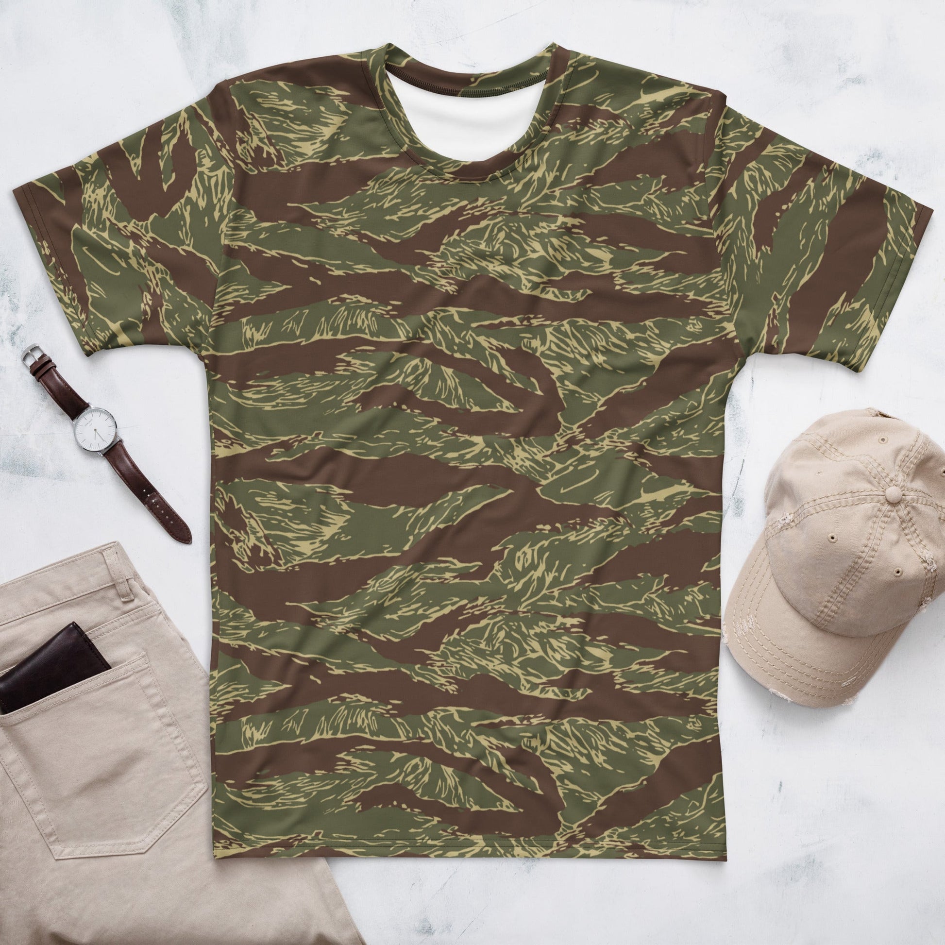 Rhodesian Tiger Stripe CAMO Mens T-Shirt - XS