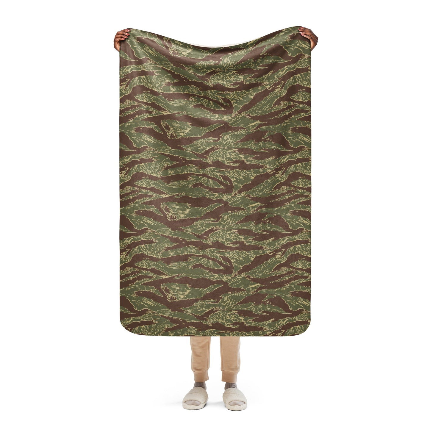 Rhodesian Tiger Stripe CAMO Sherpa blanket - 37″×57″ - Blanket