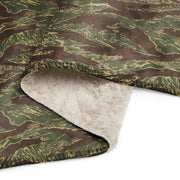 Tiger Stripe Rhodesian CAMO Sherpa Blanket