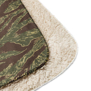 Tiger Stripe Rhodesian CAMO Sherpa Blanket