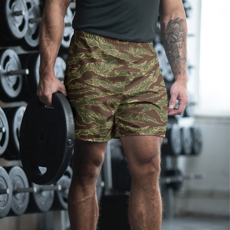 Tiger Stripe Rhodesian CAMO Unisex Athletic Long Shorts - 2XS
