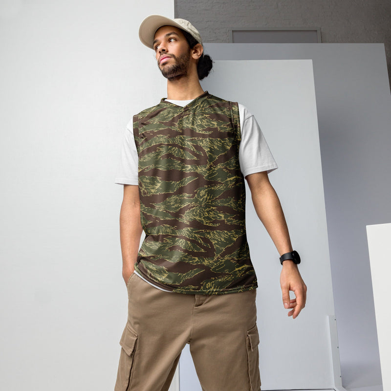 Tiger Stripe Rhodesian CAMO Unisex Basketball Jersey - 2XS