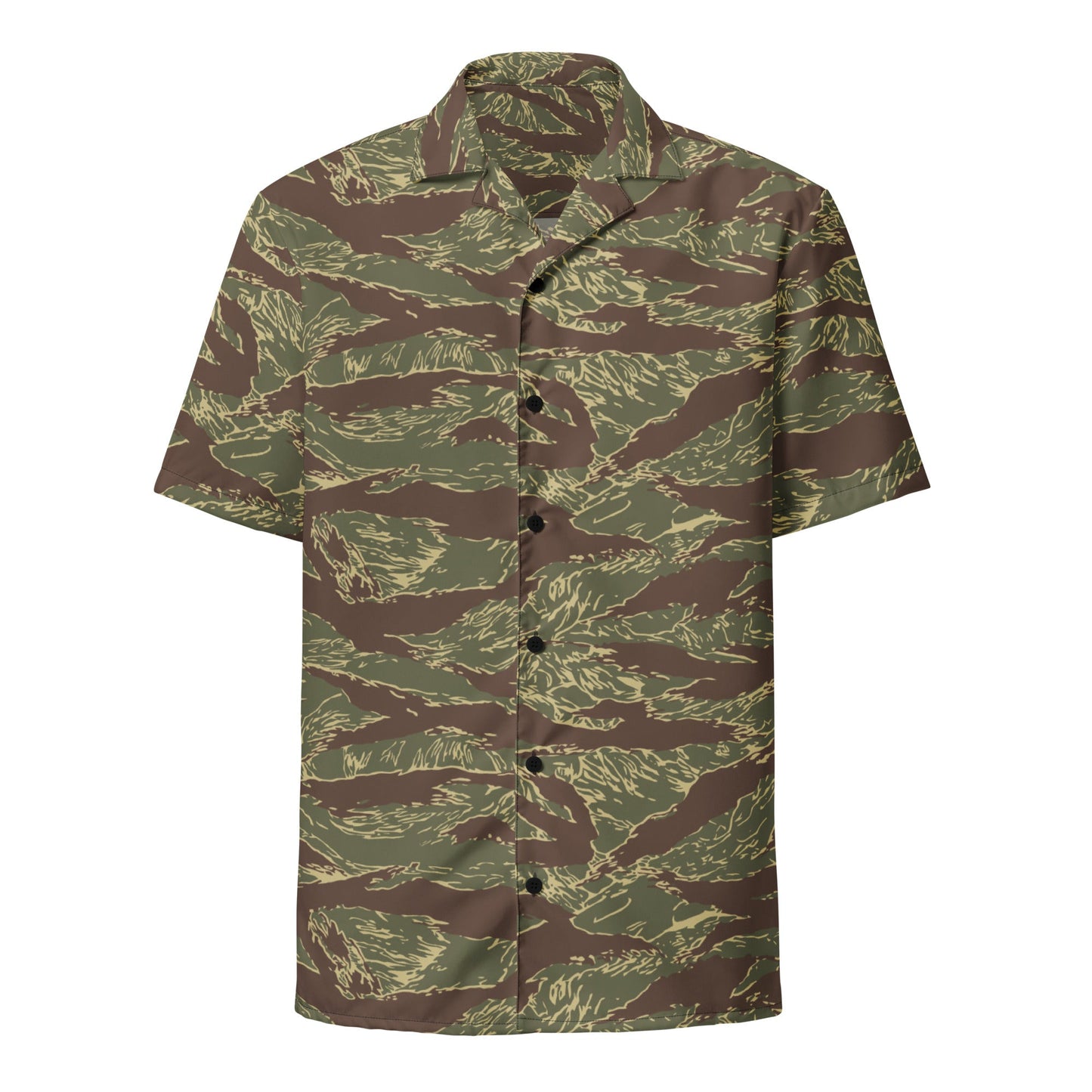 Rhodesian Tiger Stripe CAMO Unisex Short-Sleeve Button Shirt
