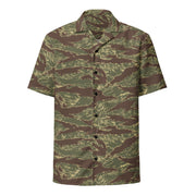 Tiger Stripe Rhodesian CAMO Unisex Short-Sleeve Button Shirt