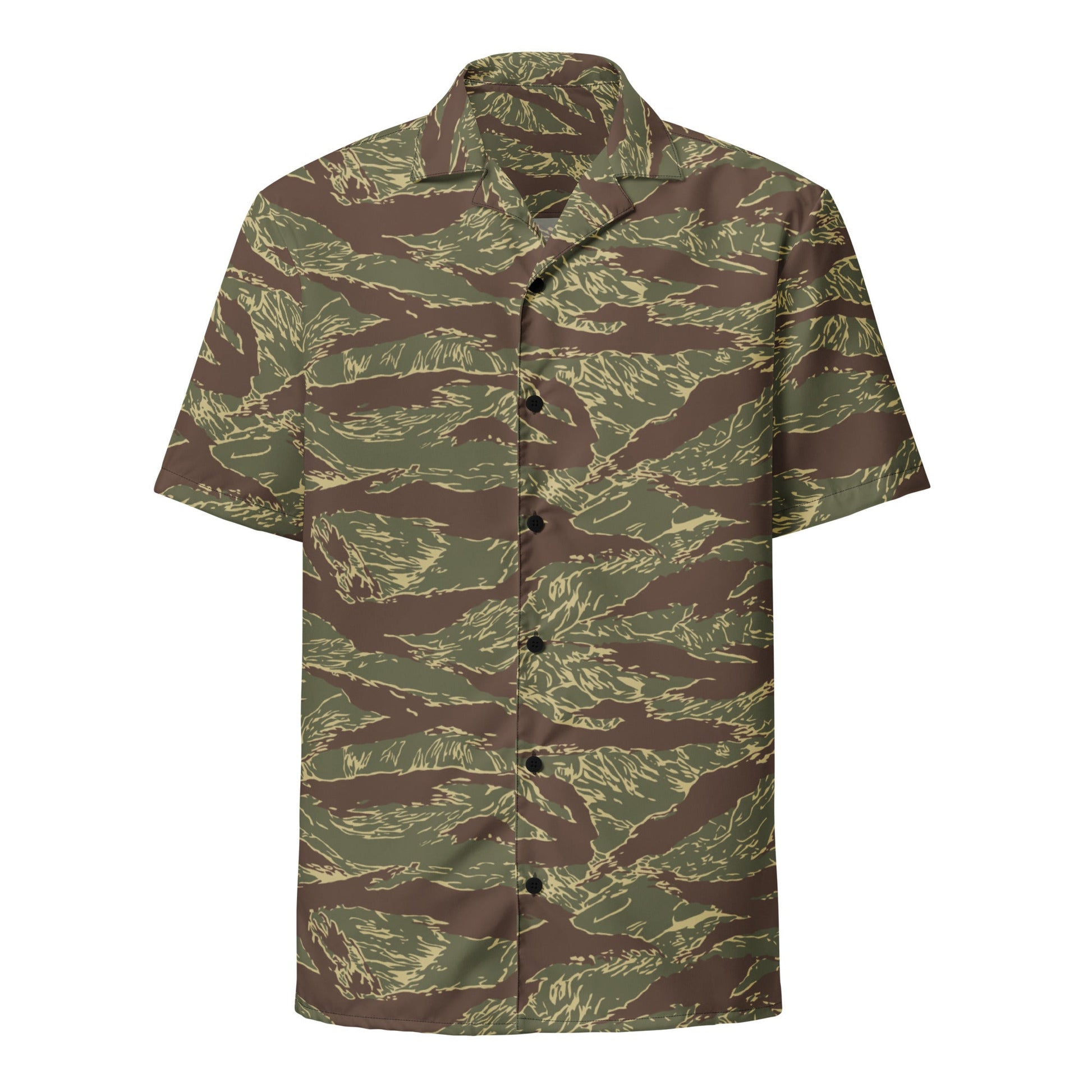 Rhodesian Tiger Stripe CAMO Unisex Short-Sleeve Button Shirt