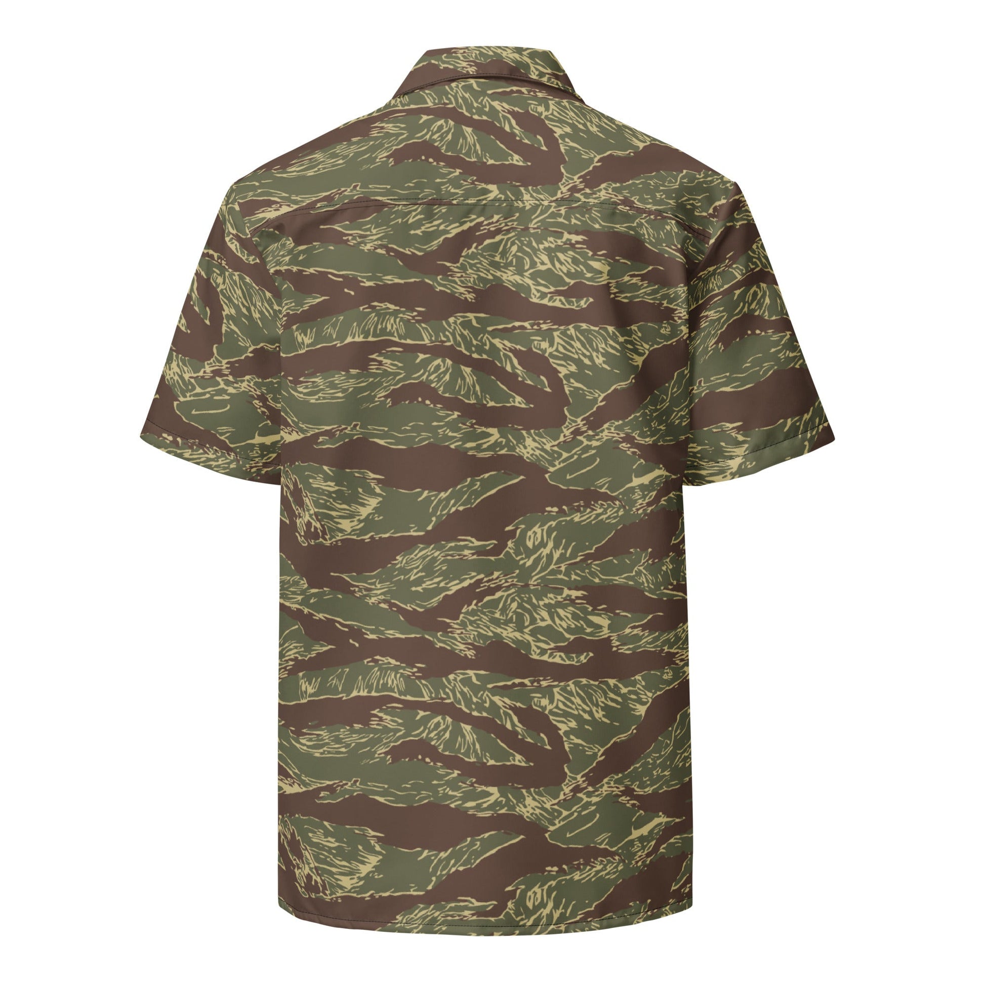 Rhodesian Tiger Stripe CAMO Unisex Short-Sleeve Button Shirt
