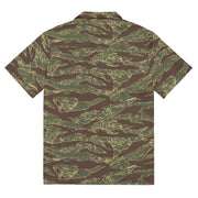Tiger Stripe Rhodesian CAMO Unisex Short-Sleeve Button Shirt