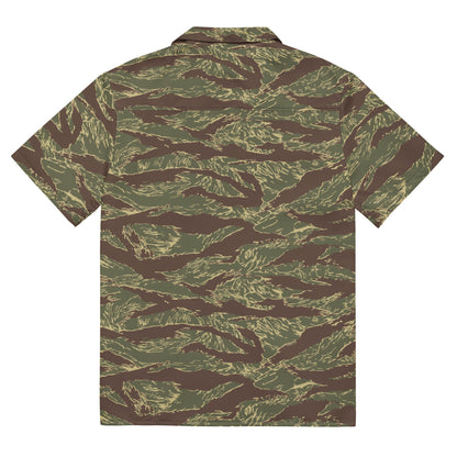 Rhodesian Tiger Stripe CAMO Unisex Short-Sleeve Button Shirt