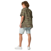Tiger Stripe Rhodesian CAMO Unisex Short-Sleeve Button Shirt