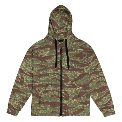 Rhodesian Tiger Stripe CAMO Unisex Zip Hoodie - 2XS