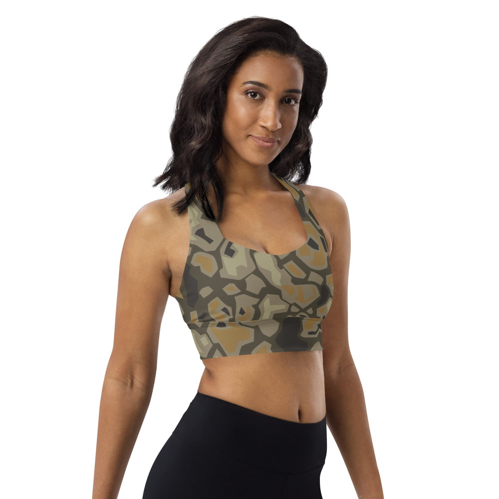 Rock CAMO Longline sports bra - Womens Sports Bra