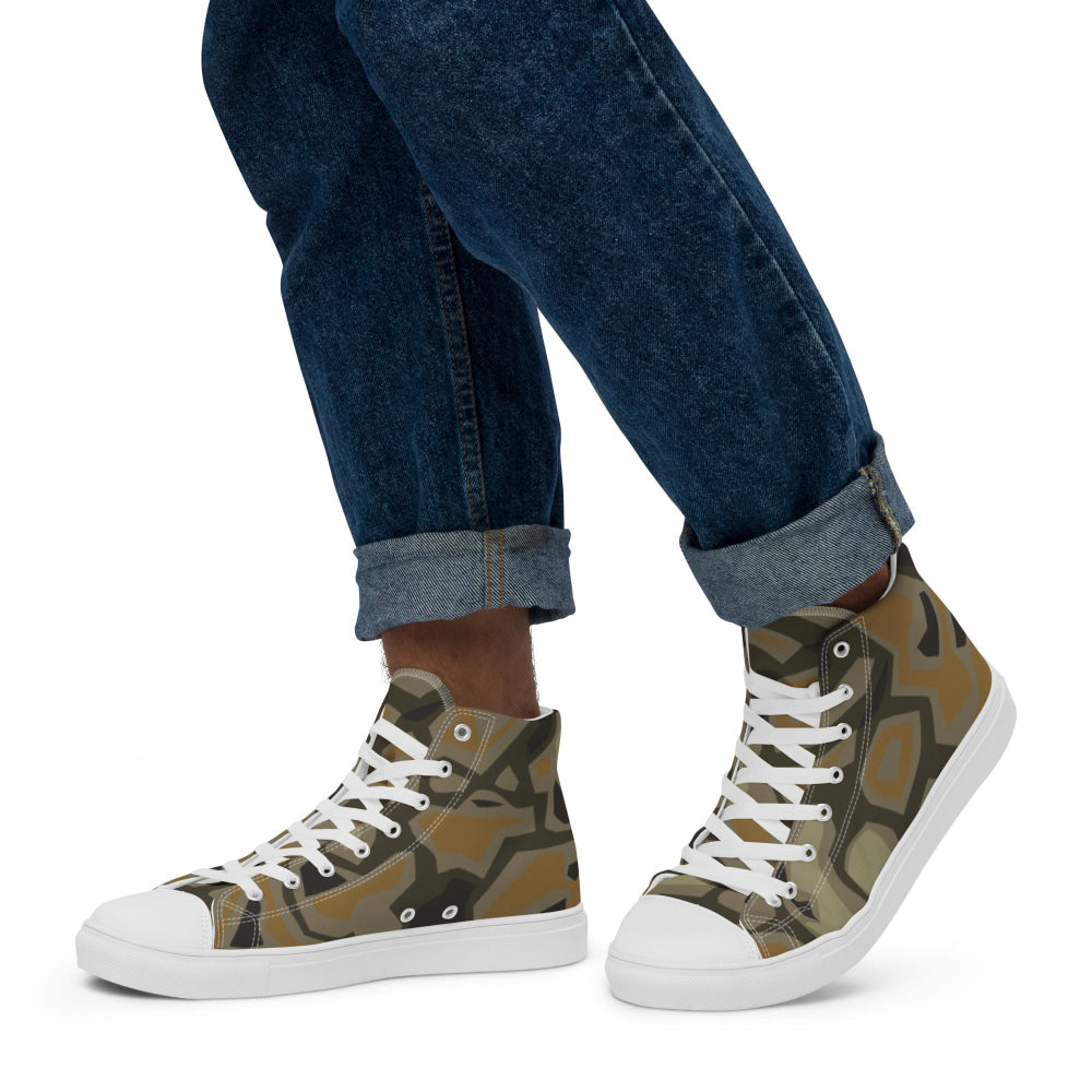 Rock CAMO Men’s high top canvas shoes - Mens High Top Canvas Shoes