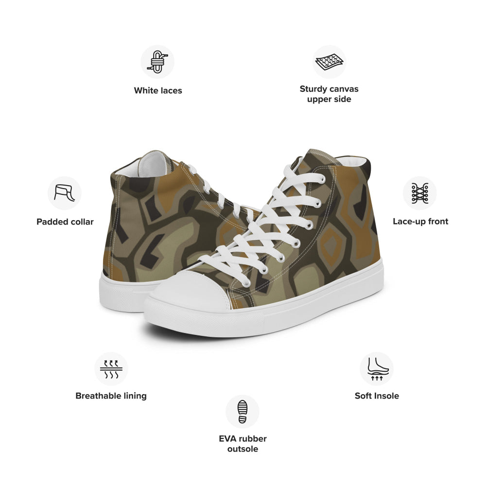 Rock CAMO Men’s high top canvas shoes - Mens High Top Canvas Shoes