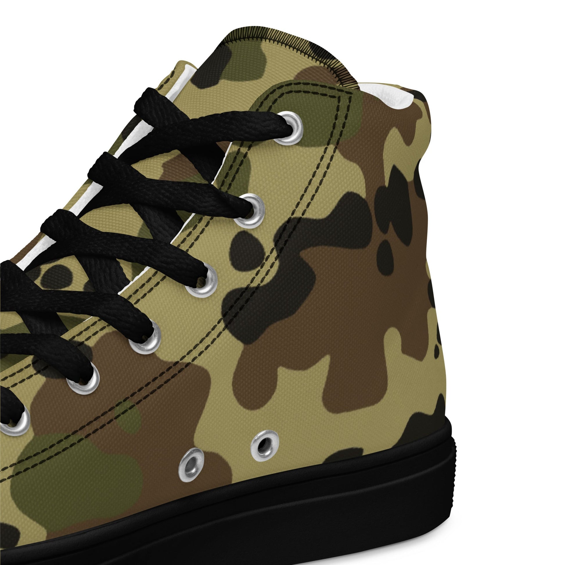 Romanian Flecktarn CAMO Mens high top canvas shoes - High Top Canvas Shoes
