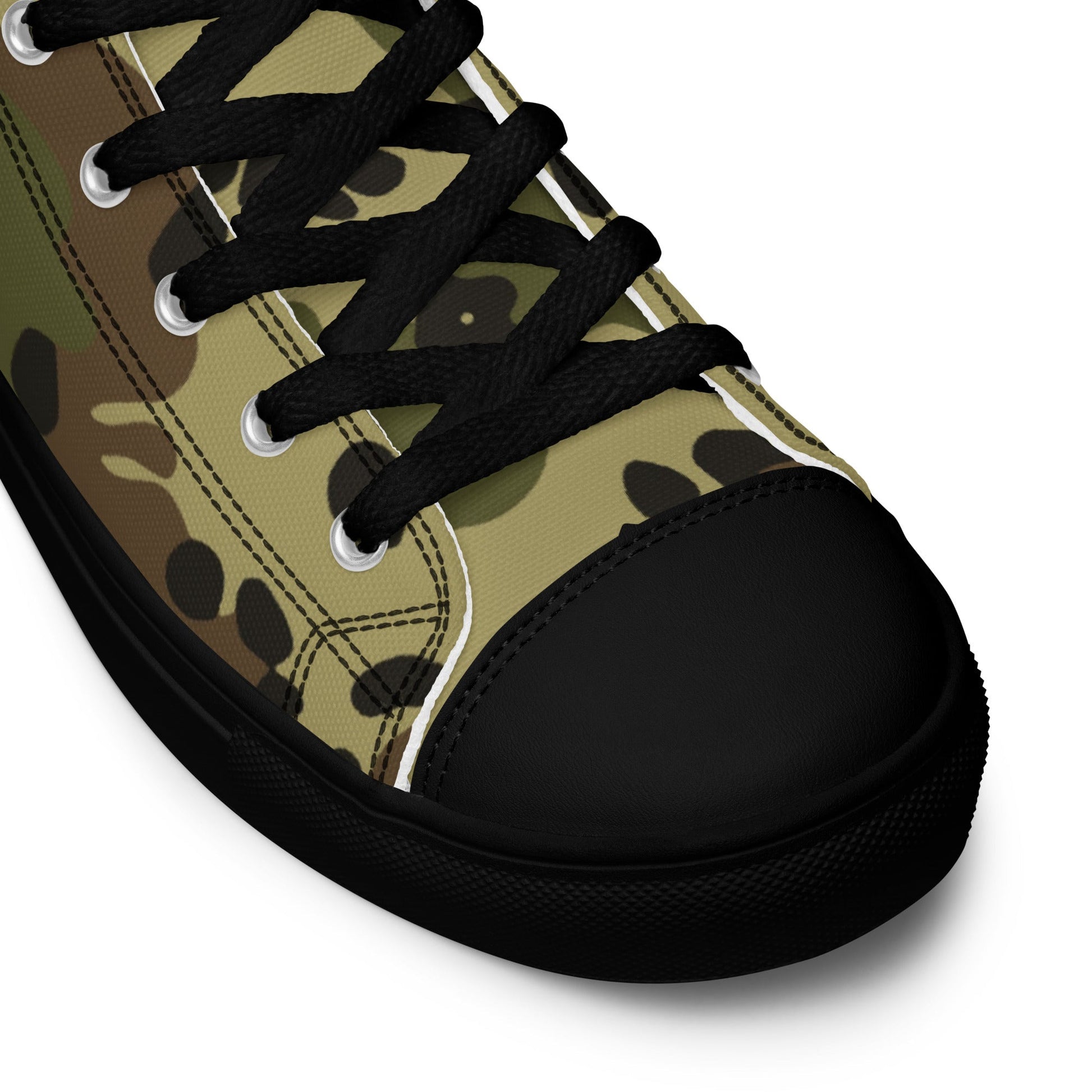 Romanian Flecktarn CAMO Mens high top canvas shoes - High Top Canvas Shoes