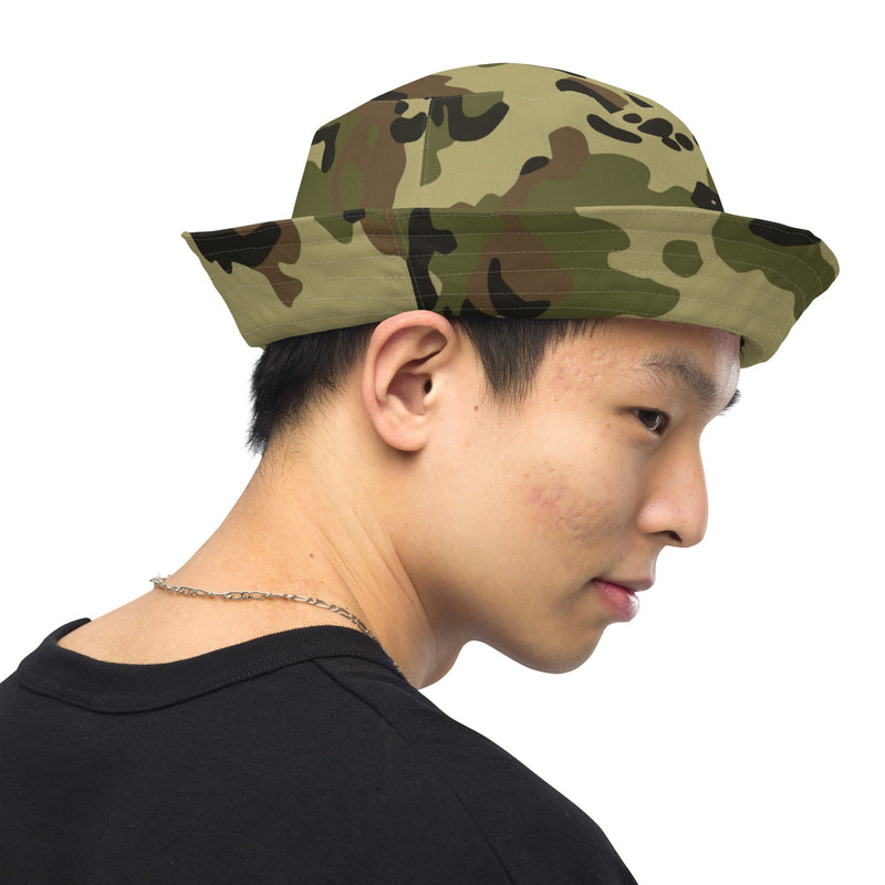 Flecktarn Romanian Woodland CAMO Reversible Bucket Hat - Head
