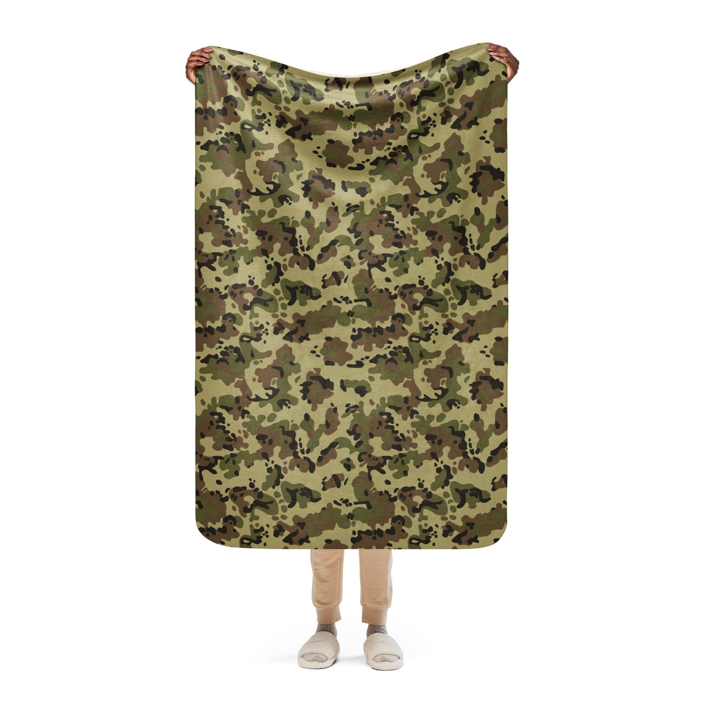 Romanian Flecktarn CAMO Sherpa blanket - 37″×57″ - Blankets