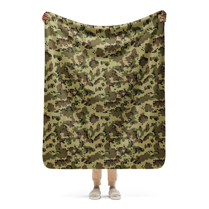 Romanian Flecktarn CAMO Sherpa blanket - 50″×60″ - Blankets