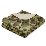 Flecktarn Romanian Woodland CAMO Sherpa Blanket