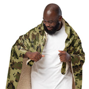 Flecktarn Romanian Woodland CAMO Sherpa Blanket