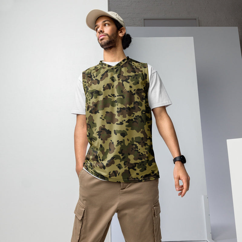 Flecktarn Romanian Woodland CAMO Unisex Basketball Jersey - 2XS