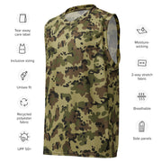 Flecktarn Romanian Woodland CAMO Unisex Basketball Jersey