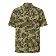 Flecktarn Romanian Woodland CAMO Unisex Short-Sleeve Button Shirt - Button-Up