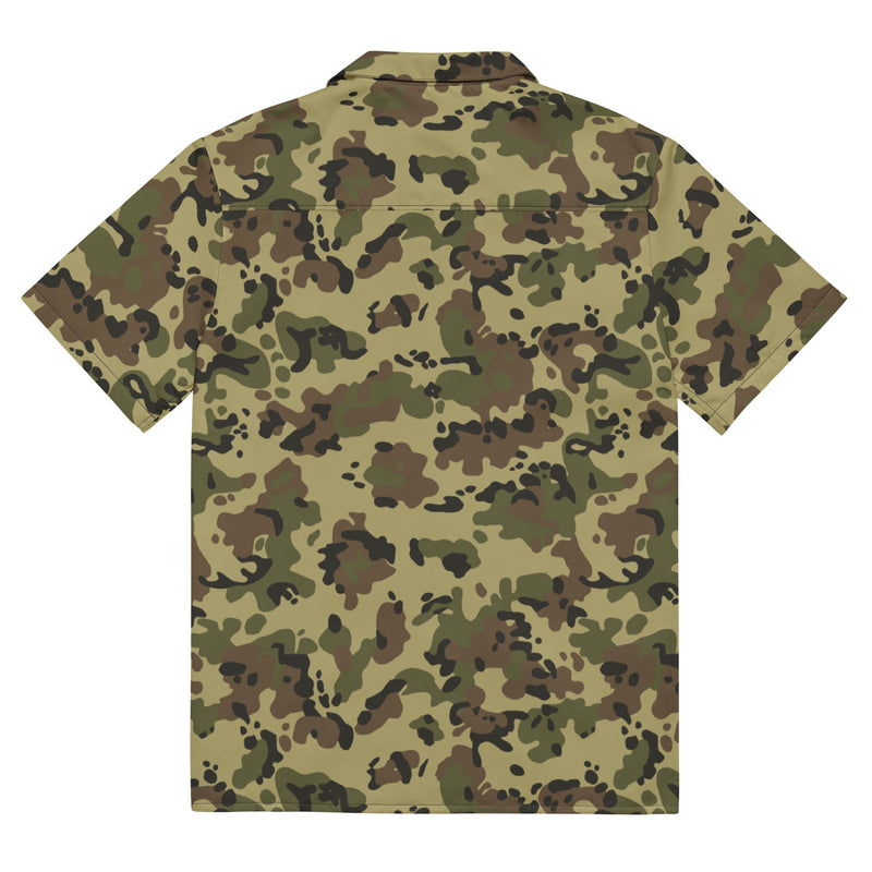 Flecktarn Romanian Woodland CAMO Unisex Short-Sleeve Button Shirt - Button-Up